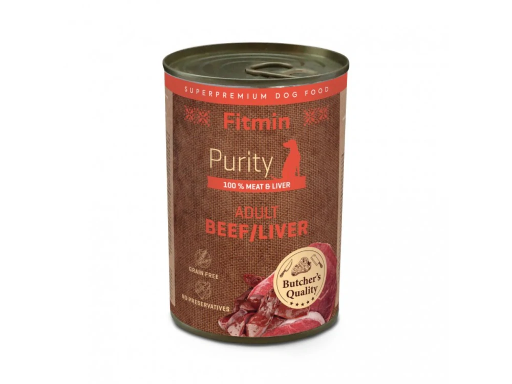 Fitmin dog Purity tin konz. Adult Beef&Liver 400g