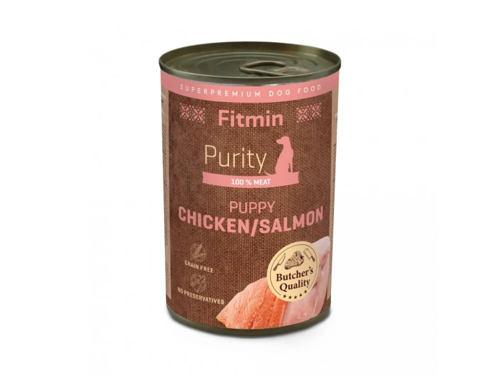 Fitmin dog Purity tin konz. Puppy Salmon&Chicken 400g