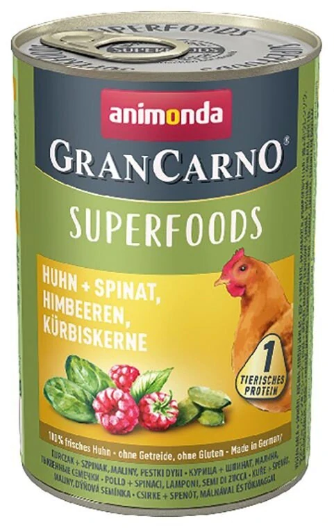 Animonda pes GRANCARNO konz. Superfoods kuřecí 400g