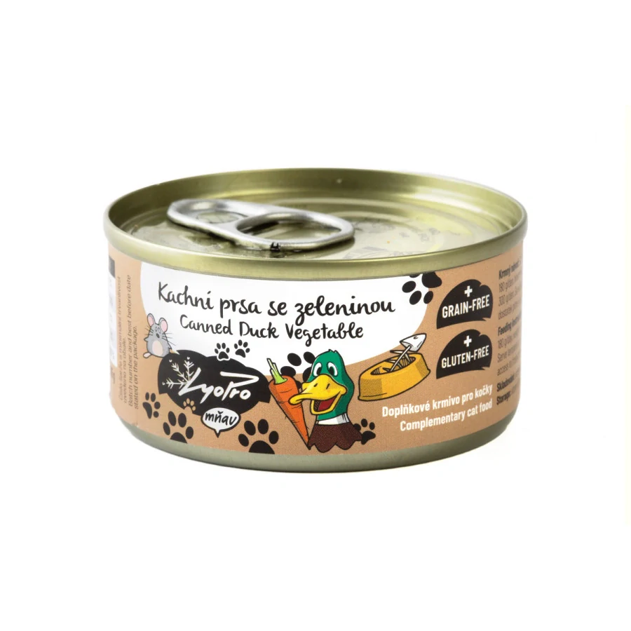 Lyopro CAT konz. Kachní prsa se zeleninou 85g