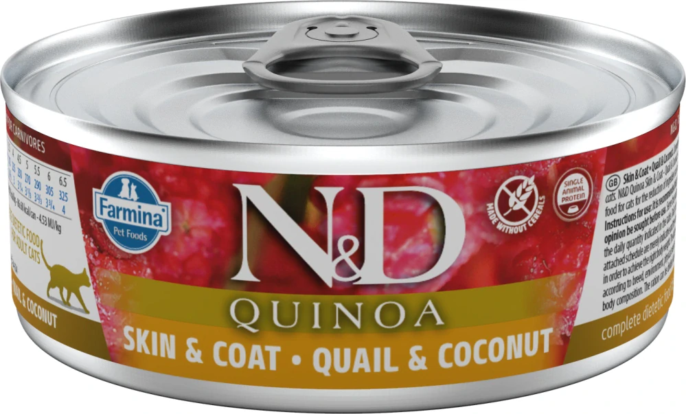 N&D CAT QUINOA Adult Quail & Coconut 80g