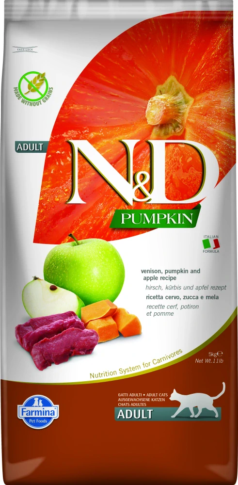 N&D Pumpkin CAT Venison & Apple 5kg