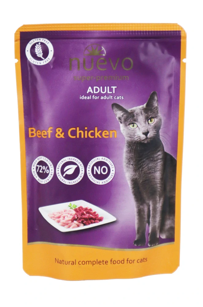 Nuevo kočka kapsa Adult Kuře a Hovězí 85g