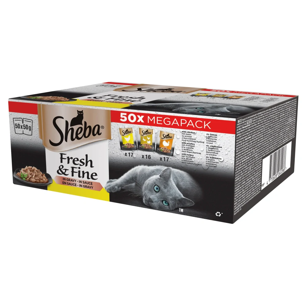 Sheba kapsa Fresh&Fine drůbeží výběr 50x50g