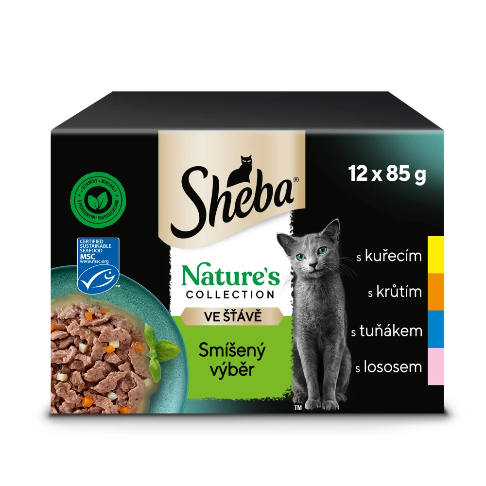 Sheba kapsa Nature's Collection mix výběr 12x85g