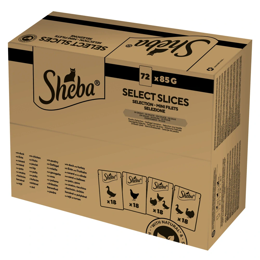 Sheba kapsa Select Slices drůbeží výběr 72x85g