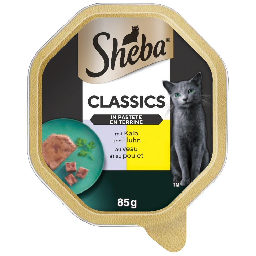 Sheba vanička Classics s telecím a kuřecím 85g