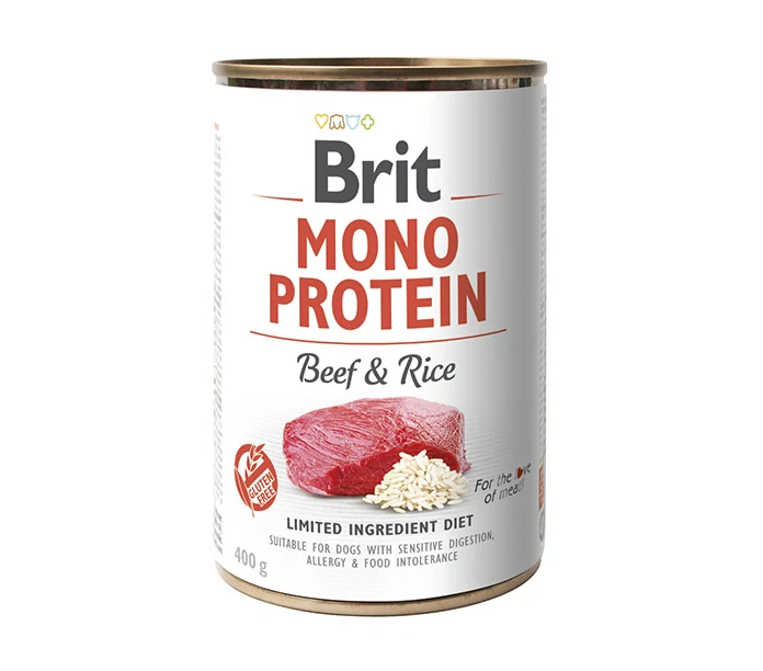 Brit Dog konz Mono Protein Beef & Brown Rice 400g