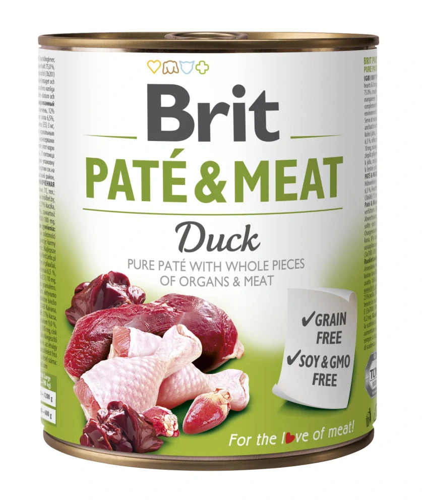 Brit Dog konz Paté & Meat Duck 800g