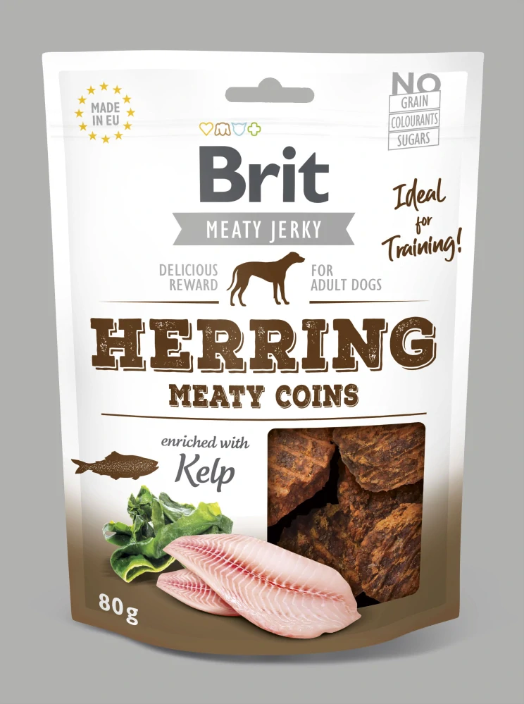 Brit Jerky Herring Meaty Coins 80g