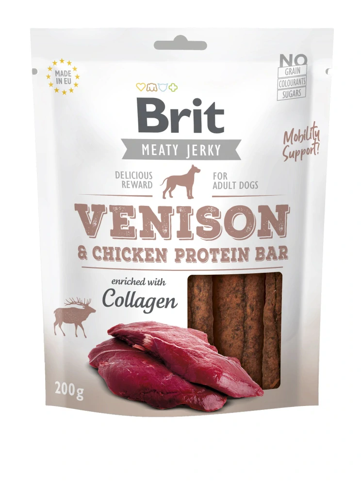 Brit Jerky Venison Protein Bar 200g