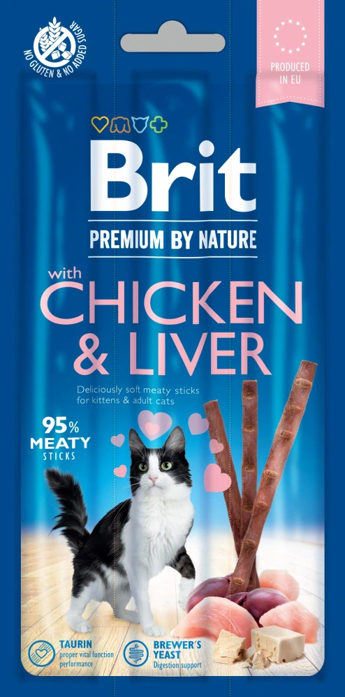 Brit Premium Cat by Nature Sticks Chicken&Liver(3pcs)