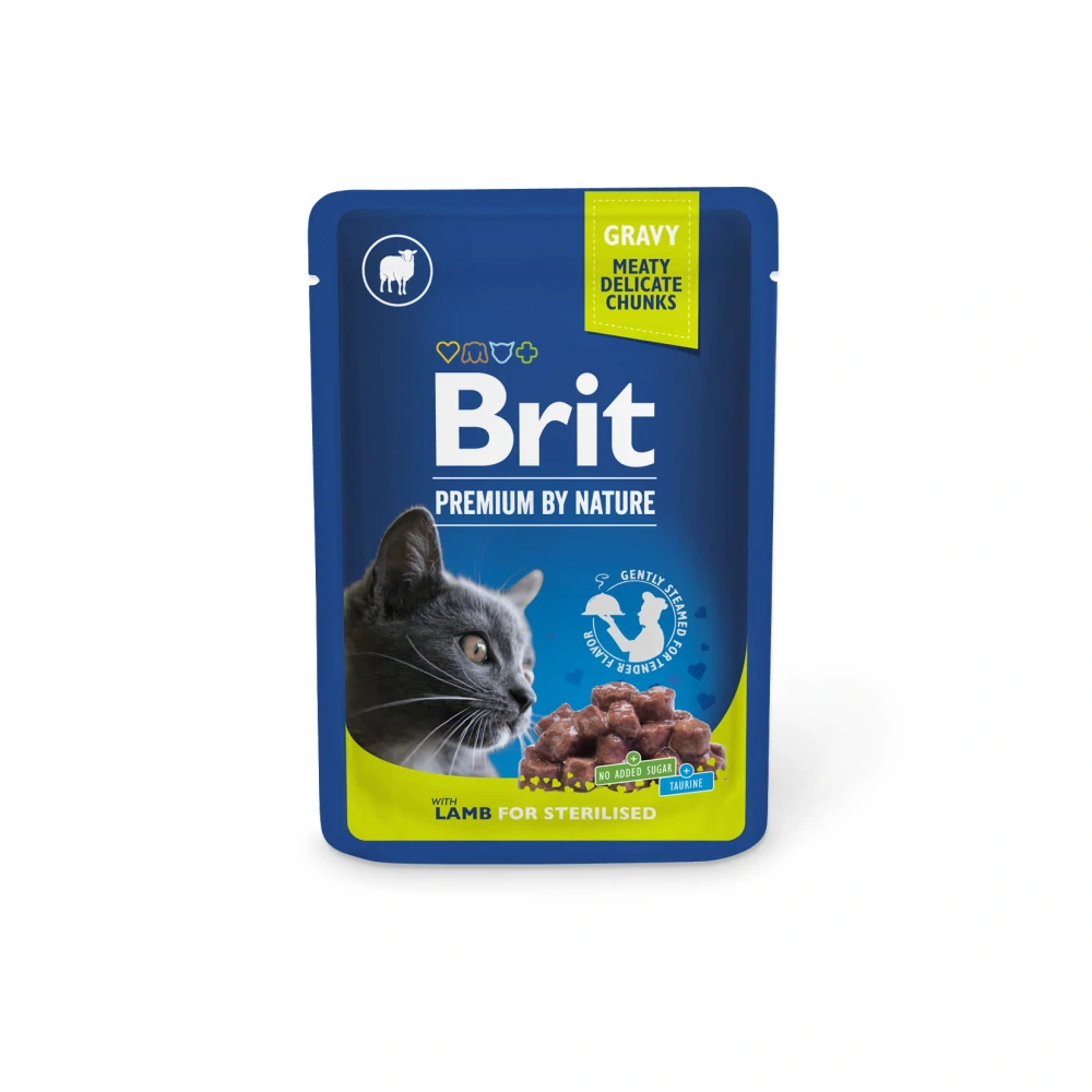 Brit Premium Cat kapsa Lamb for Sterilised 100g