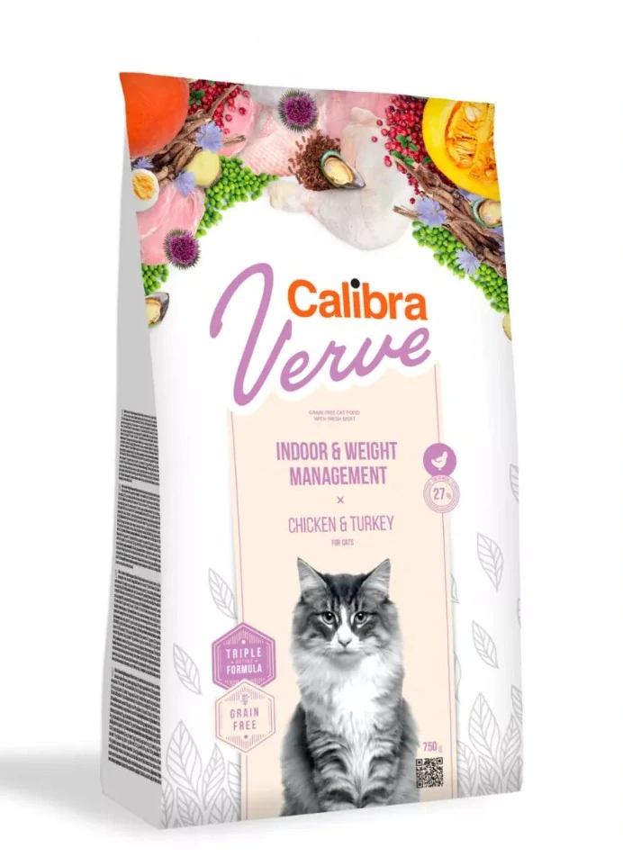 Calibra Cat Verve GF Indoor&Weight Chicken 3,5kg