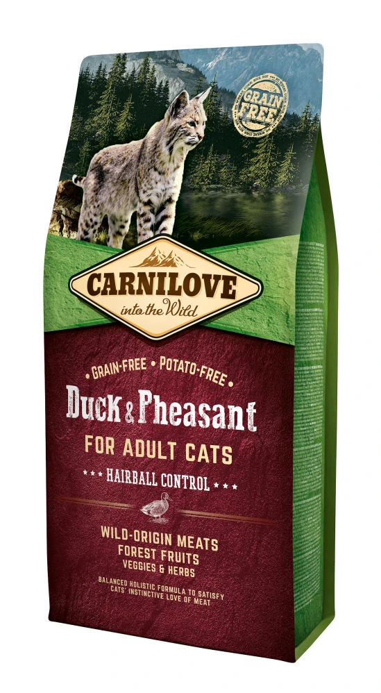 Carnilove Cat Duck&Pheasant Adult Hairball Contr 6kg
