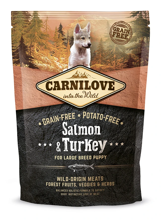 Carnilove Dog Salmon & Turkey for LB Puppies 1,5kg