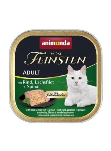 Animonda paštika kočka Adult hovězí,losos,špenát 100g