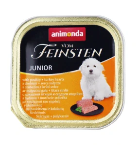 Animonda paštika pes Junior drůbeží a krůtí srdce 150g