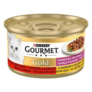 Gourmet Gold konz. kočka pašt. duš.hov.a kuře 85g