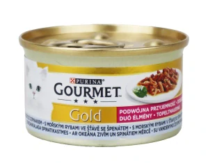 Gourmet Gold konz. kočka pašt. moř.ryby a špenát 85g