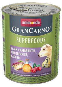 Animonda pes GRANCARNO konz. Superfoods jehněčí 800g