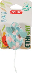 Hračka kočka ETHICAT LEAF myš catnip Zolux