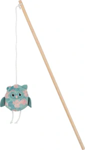 Hračka kočka udice ETHICAT LEAF sova catnip Zolux