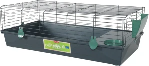 Klec hlodavec EHOP 120cm šedá/zelená s výbavou Zolux