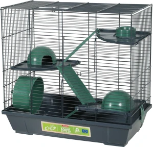 Klec křeček EHOP Triplex 50cm šedá/zelená s výb. Zolux