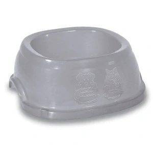 Miska plast protiskluz 0,4l šedá Zolux