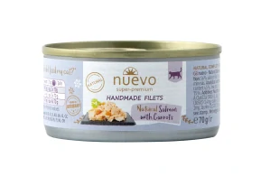 Nuevo kočka Handmade Losos s mrkví konz. 70g