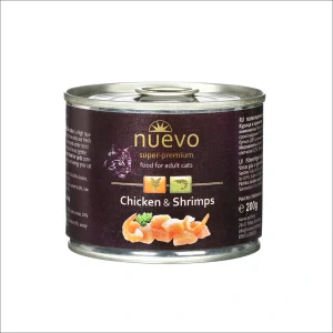 Nuevo kočka adult Kuře a krevety konz. 200g