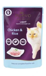 Nuevo kočka kapsa Light Kuřecí s rýží 85g