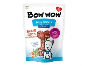 Bow wow poch. Salámová kolečka hovězí a kolagen 80g