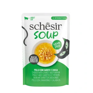 Schesir Cat kapsa Adult Soup kuře/mrkev/dýně 40g