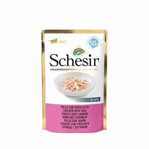 Schesir Cat kapsa Adult kuře/šunka 50g