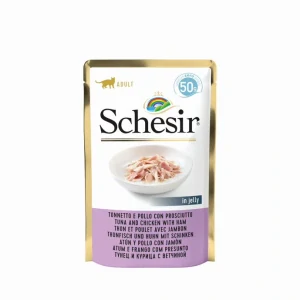 Schesir Cat kapsa Adult tuňák/kuře/šunka 50g