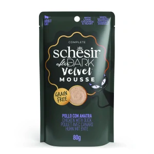 Schesir Cat kapsa After Dark Velv.Mousse kuře/kachn80g