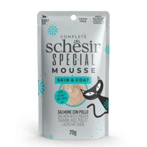 Schesir Cat kapsa Special Mousse Skin&Coat los/kuř 70g