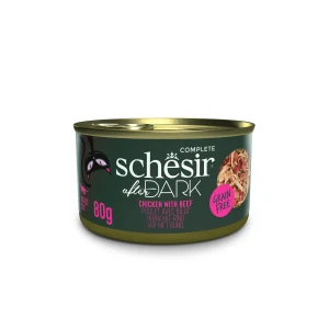 Schesir Cat konz. After Dark Wholefood kuře/hovězí 80g