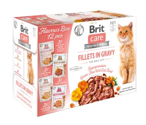 Brit Care Cat Fillets Gravy Flavour box 4x3psc(12x85g)