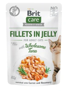 Brit Care Cat Fillets in Jelly with Wholesome Tuna 85g