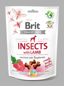 Brit Care Dog Crunchy Crack. Insec. Lamb Raspber 200g