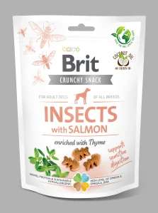 Brit Care Dog Crunchy Crack. Insec. Salmon Thyme 200g