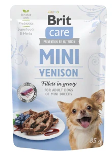 Brit Care Dog Mini Venison fillets in gravy 85g