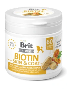 Brit Dog Vitamins Biotin Skin&Coat 120g (60tbl)