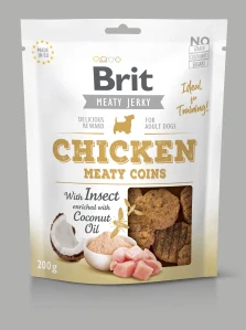 Brit Jerky Chicken with Insect Meaty Coins 200g