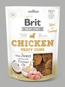 Brit Jerky Chicken with Insect Meaty Coins 80g
