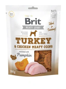 Brit Jerky Turkey Meaty Coins 200g