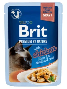 Brit Premium Cat D Fillets Gravy Chick Sterilised 85g